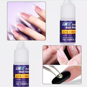 Y&D Bonding Nail Glue with Alpha Cyanoacrylate 2pc